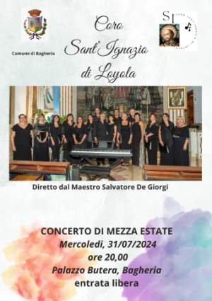 Concerto di Mezza Estate del coro Sant’Ignazio di Loyola a Villa Butera – Mercoledì 31 luglio alle ore 20:30