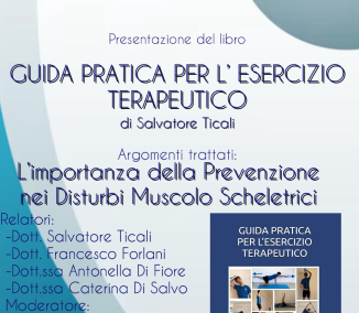 Presentación del libro: «Guía práctica del ejercicio terapéutico» de Salvatore Ticali en villa Butera – Sábado 13 de julio de 2024