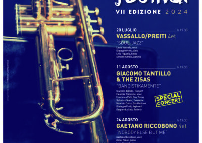 Séptima edición del «Festival de Jazz Arco Azzurro». Música al atardecer – Comenzará el 20 de Julio y finalizará el 31 de Agosto de 2024