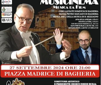 Stagione concertistica: “Musicinema – Musica da Film” a piazza Madrice – Venerdì  27 settembre 2024