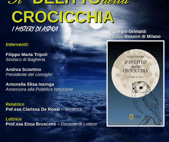 Book presentation: “Crime of the Crossroads – the mysteries of Aspra” at Villa San Cataldo – Saturday, October 26, 2024