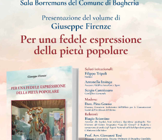 Presentation of the book: “For a faithful expression of popular piety” by Joseph Florence – Sunday, Nov. 3, at Villa Butera