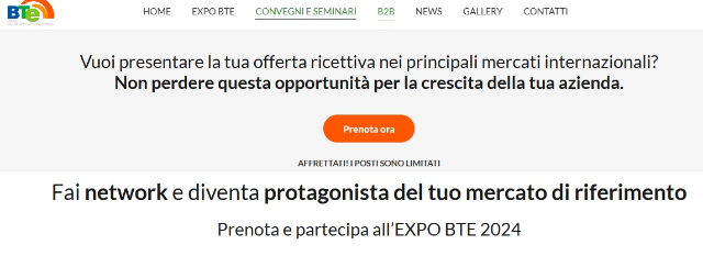 Last hours to register for B2B meetings for accommodation facilities at the Borsa del Turismo Extralberghiero (BTE)