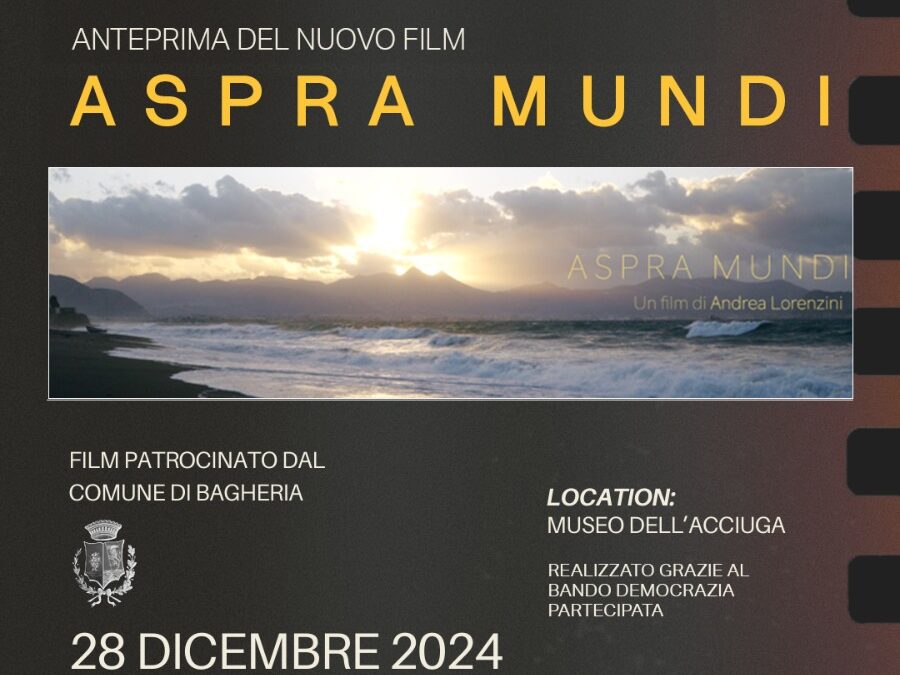 Au musée Anchovy, avant-première du documentaire ‘Aspra Mundi’ d’Andrea Lorenzini avec le soutien de Democrazia Partecipata – Samedi 28 décembre 2024