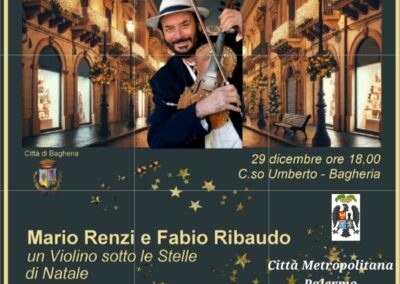 Mario Renzi e Fabio Ribaudo con “Un violino sotto le stelle di Natale” – Domenica 29 dicembre 2024