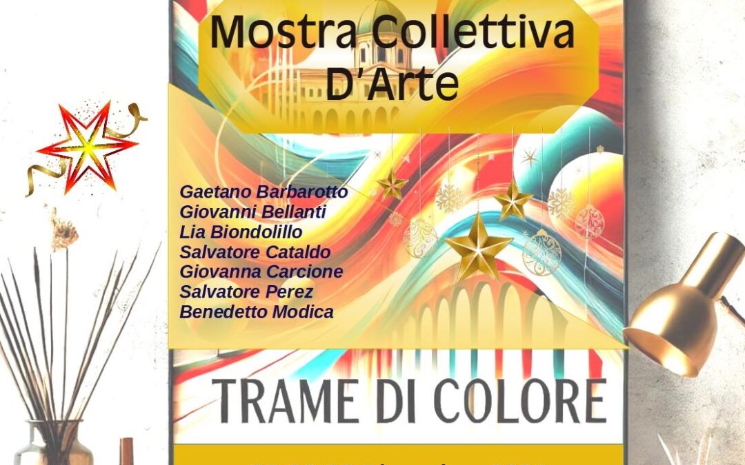 « Trame di Colore », exposition d’art collectif à Aspra – Du 27 au 29 décembre 2024