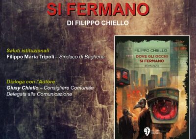 Un viaggio nel futuro distopico a Villa Butera: Filippo Chiello presenta “Dove gli occhi si fermano” – Sabato 08 Febbraio 2025