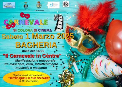 Si alza il sipario sul Carnevale 2025 a Bagheria con “Il Carnevale in Centro” – Sabato 01 Marzo 2025