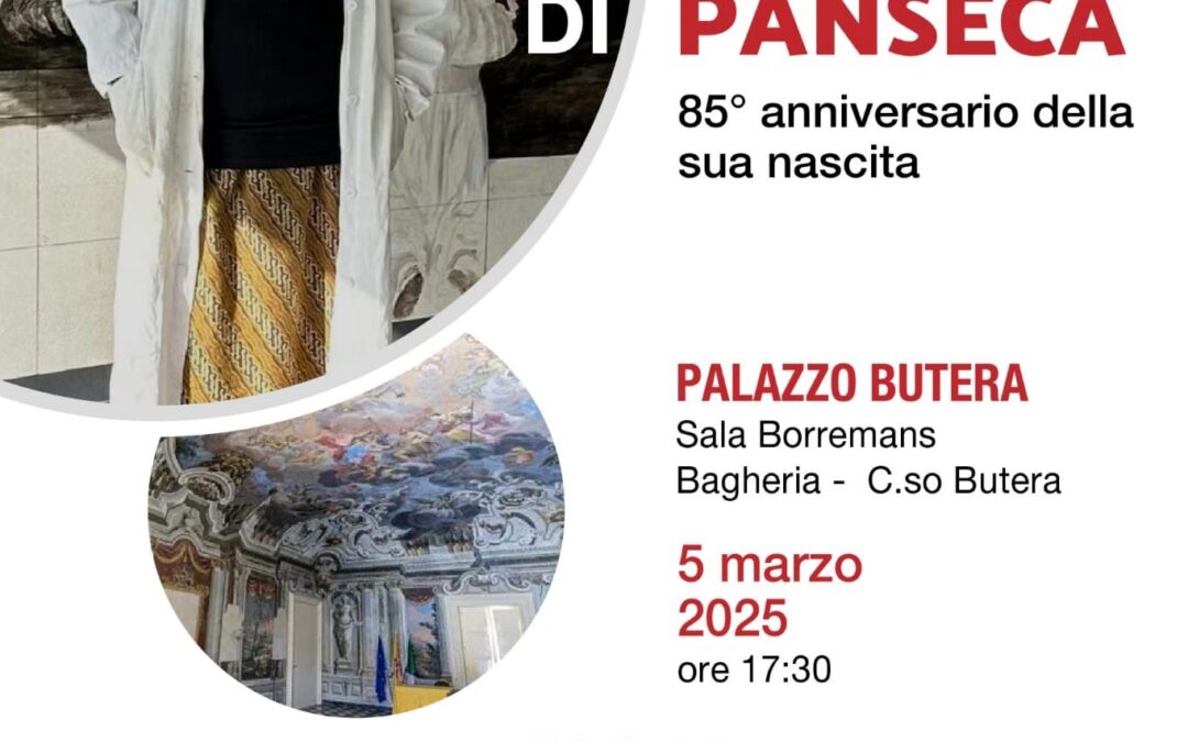 85° anniversario della nascita di Filippo Panseca: Evento speciale a Villa Butera – Mercoledì 5 marzo 2025