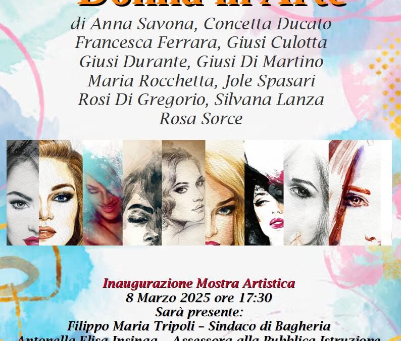 ‘Woman in Art’: group exhibition of Bagheria artists at Villa Butera – Open from 8 to 18 March 2025